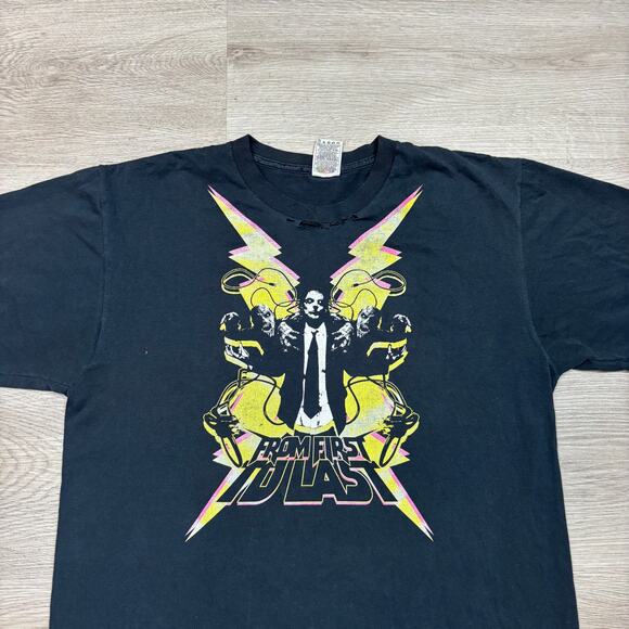 Vintage From First to Last Zombie Band T Shirt Men's Large Y2K Emo Punk - Picture 2 of 10
